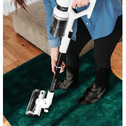 Concept VP6125 - 2-in-1 Stiel- und Handstaubsauger ICONIC Comfort Telescope 400W/29,6V 2000 mAh Weiß