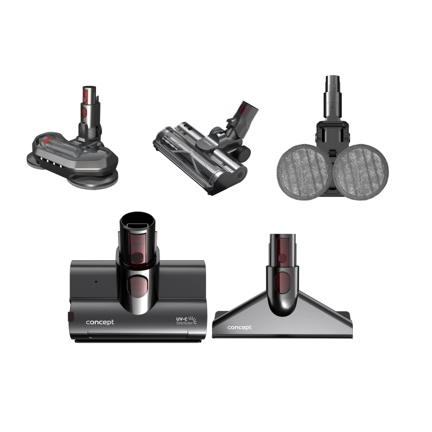 Concept VP6260 - Stielstaubsauger 4-in-1 ULTIMATE PRO+ 500 W / 29,6 V, 2200 mAh, schwarz