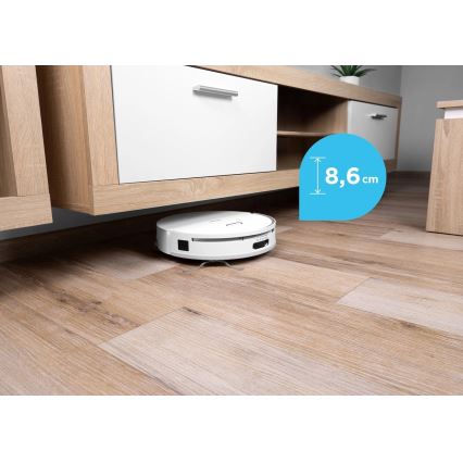 Concept VR4050 - Smarter 2-in-1 Saug- und Wischroboter OPTIMUS AQUA PRO LASER 3D, 600 W / 230 V, 5200 mAh, Wi‑Fi, weiß
