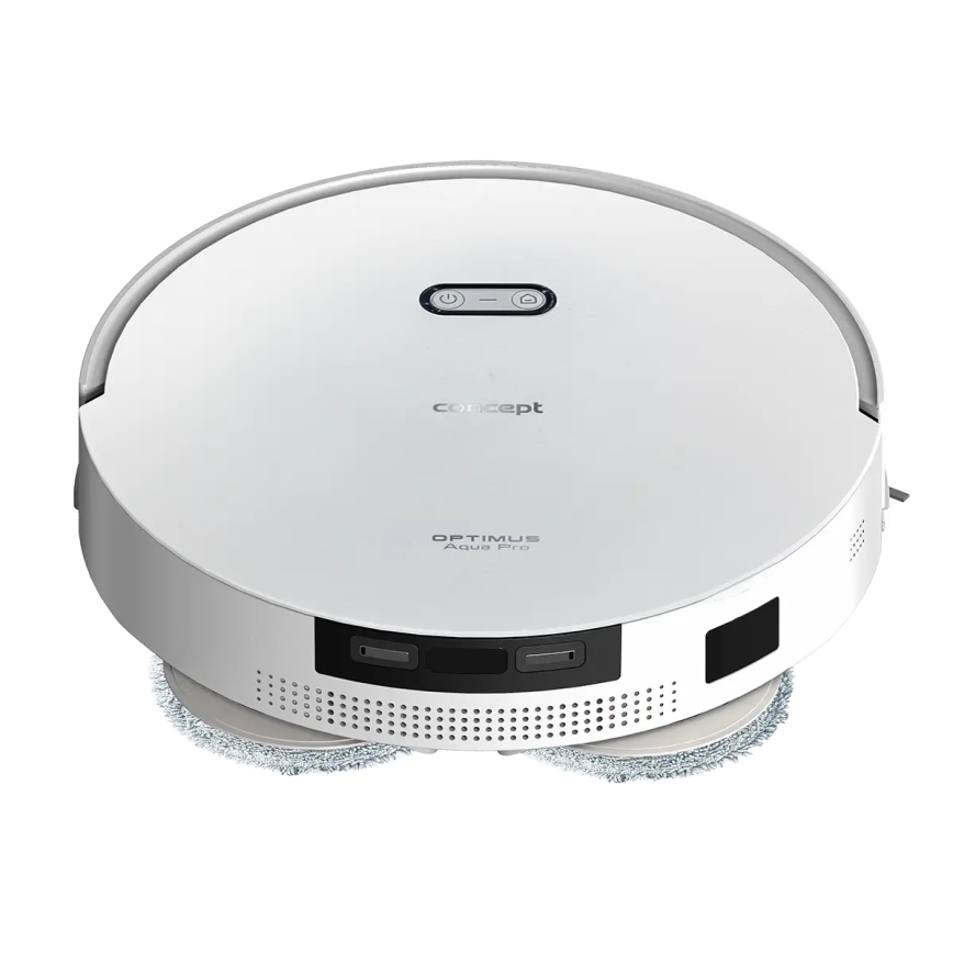 Concept VR4050 - Smarter 2-in-1 Saug- und Wischroboter OPTIMUS AQUA PRO LASER 3D, 600 W / 230 V, 5200 mAh, Wi‑Fi, weiß