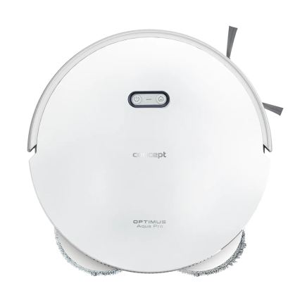 Concept VR4050 - Smarter 2-in-1 Saug- und Wischroboter OPTIMUS AQUA PRO LASER 3D, 600 W / 230 V, 5200 mAh, Wi‑Fi, weiß