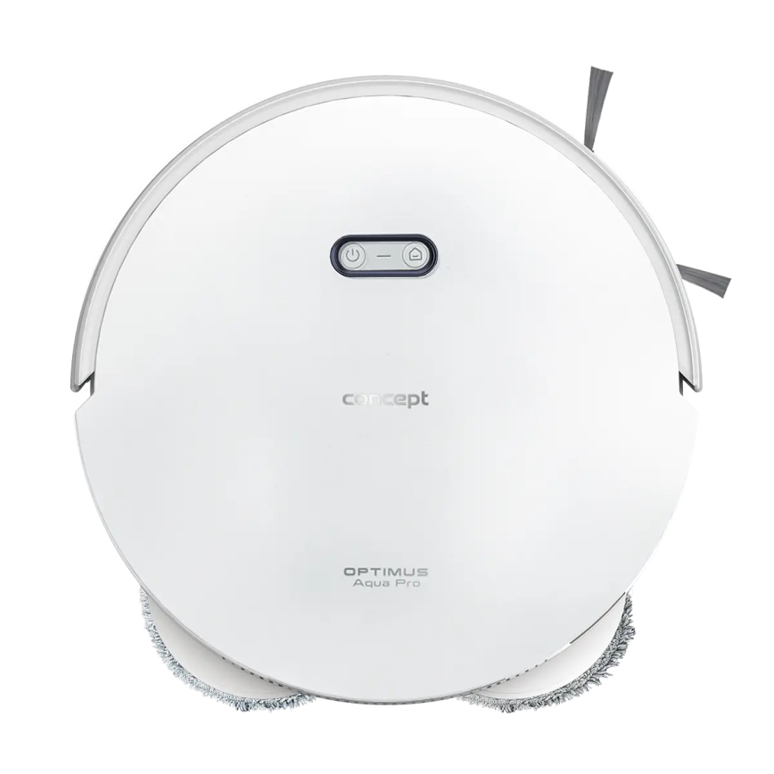 Concept VR4050 - Smarter 2-in-1 Saug- und Wischroboter OPTIMUS AQUA PRO LASER 3D, 600 W / 230 V, 5200 mAh, Wi‑Fi, weiß