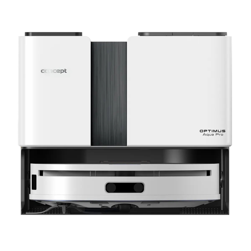 Concept VR4050 - Smarter 2-in-1 Saug- und Wischroboter OPTIMUS AQUA PRO LASER 3D, 600 W / 230 V, 5200 mAh, Wi‑Fi, weiß