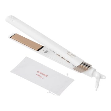 Concept VZ2110 - Glätteisen GLAM STYLE 48W/230V weiß/roségold