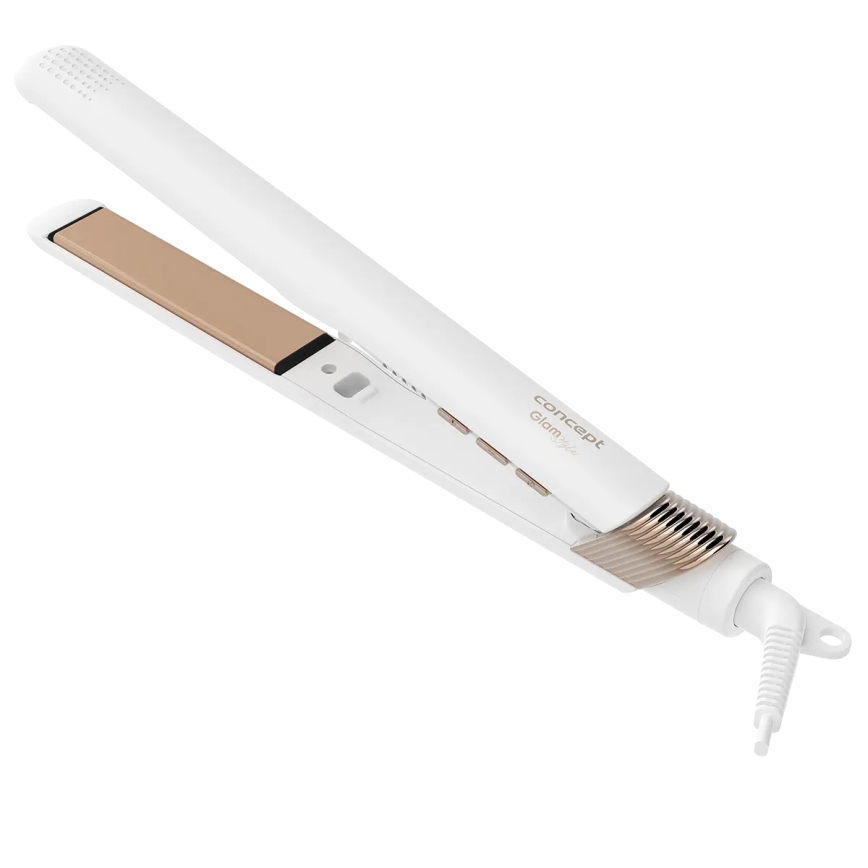 Concept VZ2110 - Glätteisen GLAM STYLE 48W/230V weiß/roségold