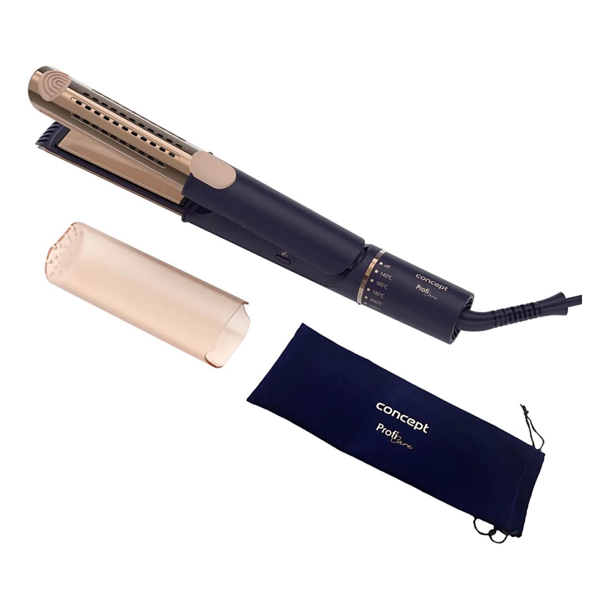 Concept VZ8100 - Glätteisen PROFI CARE 60W/230V blau/gold