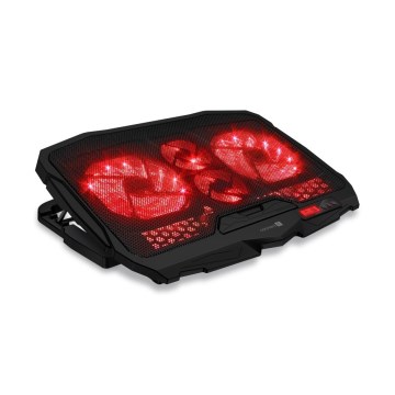 CONNECT IT CCP-2200-RD - Kühlpad für Laptop 4x Lüfter 2xUSB schwarz/rot