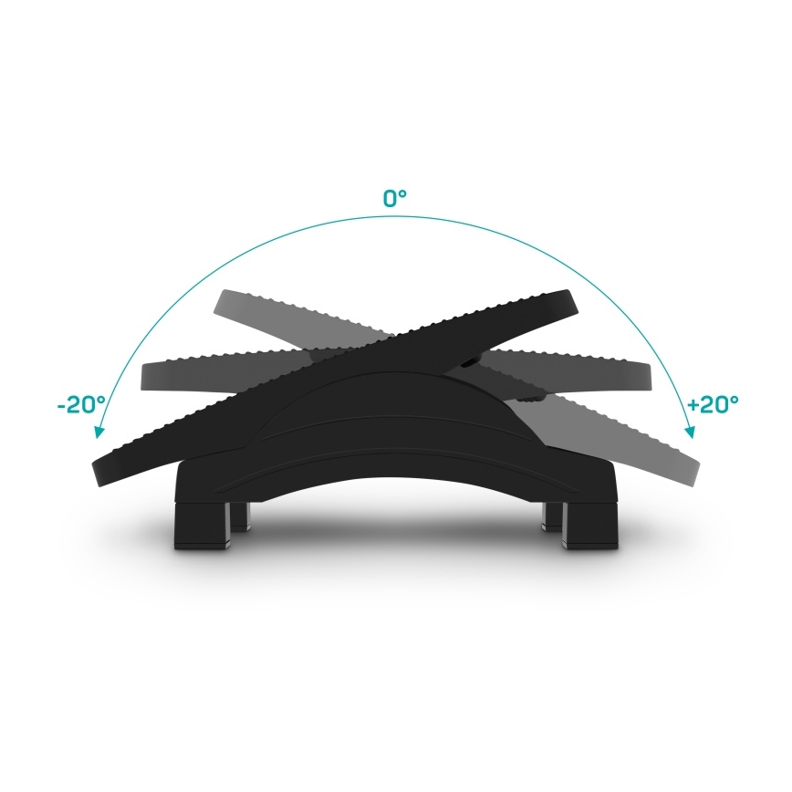CONNECT IT CFH-4100-BK - Verstellbare Fußstütze schwarz