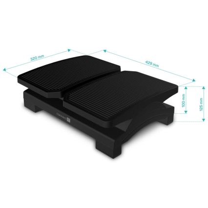 CONNECT IT CFH-4100-BK - Verstellbare Fußstütze schwarz