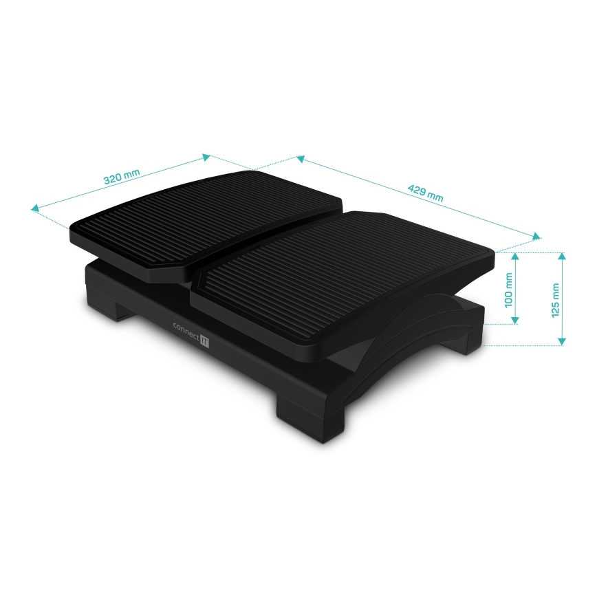 CONNECT IT CFH-4100-BK - Verstellbare Fußstütze schwarz