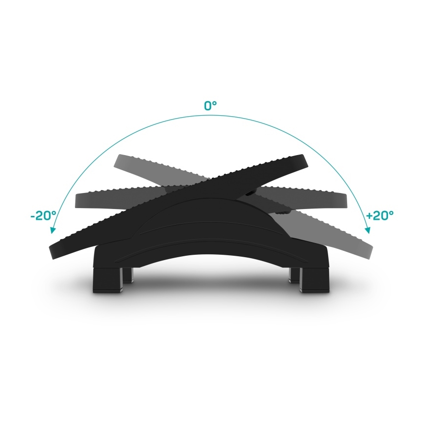 CONNECT IT CFH-4105-BK - Verstellbare Fußstütze Schwarz