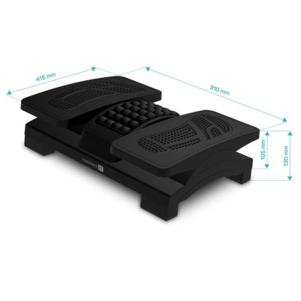 CONNECT IT CFH-4105-BK - Verstellbare Fußstütze Schwarz