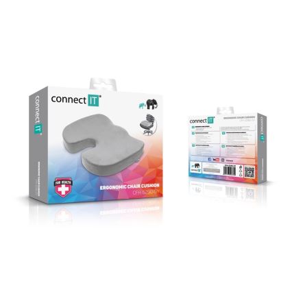 CONNECT IT CFH-5290-GY - Ergonomisches Stuhlkissen grau