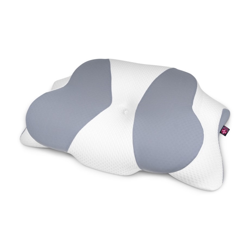CONNECT IT CFH-6032-WH - Anatomisches Kissen Gemini weiß/grau