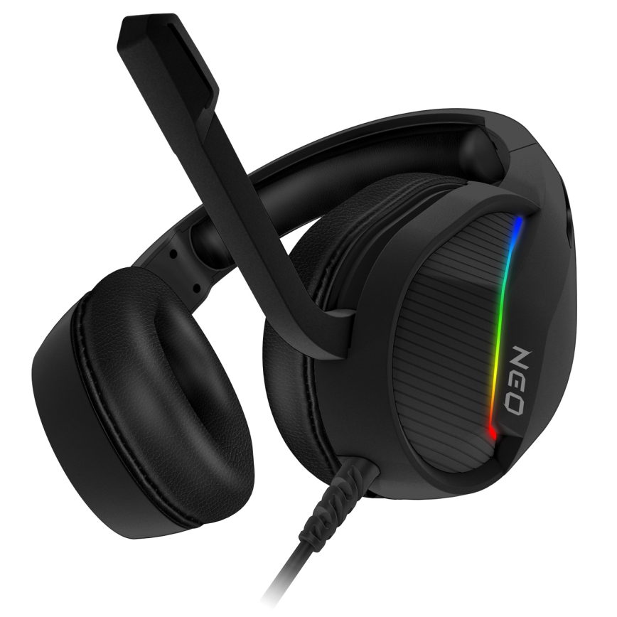 CONNECT IT CHP-3595-BK - LED RGB Kabelgebundene Gaming-Kopfhörer mit Mikrofon schwarz