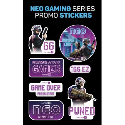 CONNECT IT CHP-3595-BK - LED RGB Kabelgebundene Gaming-Kopfhörer mit Mikrofon schwarz
