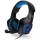 CONNECT IT CHP-5500-BL - LED Kabelgebundene Gaming-Kopfhörer mit Mikrofon schwarz/blau