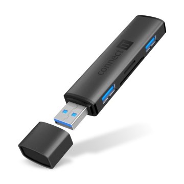 CONNECT IT CHU-4060-AN - USB-A-Hub mit Speicherkartenleser 4in1