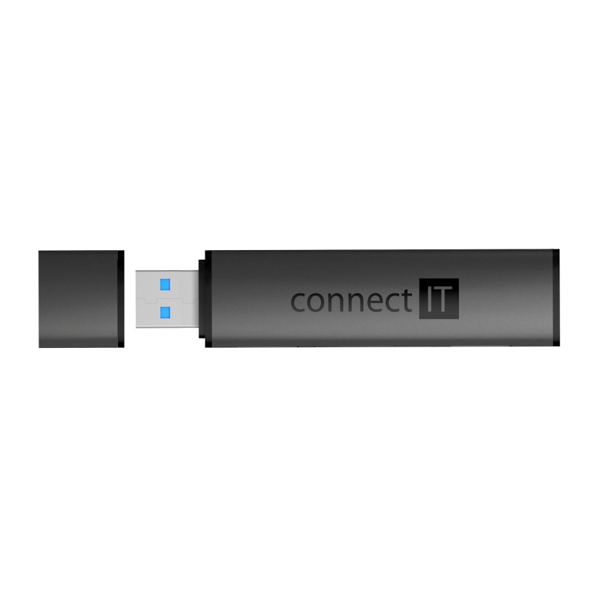 CONNECT IT CHU-4060-AN - USB-A-Hub mit Speicherkartenleser 4in1