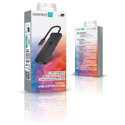 CONNECT IT CHU-8010-AN - USB-C-Hub 5in1
