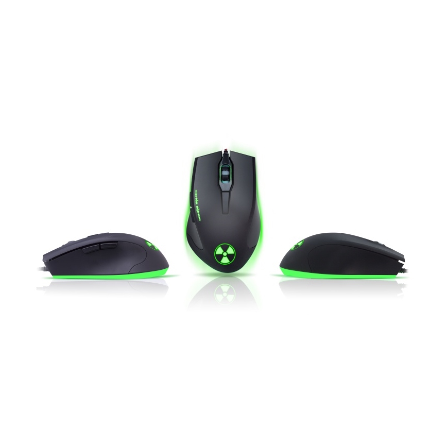 CONNECT IT CI-1128 - LED Kabelgebundene Gaming-Maus 1000/1200/1600/3200 DPI schwarz