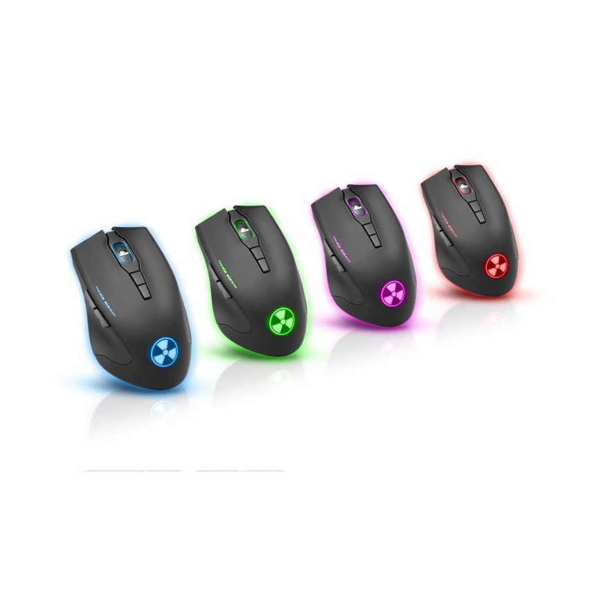 CONNECT IT CI-1128 - LED Kabelgebundene Gaming-Maus 1000/1200/1600/3200 DPI schwarz