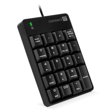 CONNECT IT CKB-0060-BK - Kabelgebundene numerische Tastatur schwarz