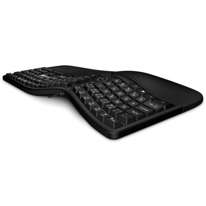 CONNECT IT CKB-2800-CS - Ergonomische kabellose Tastatur mit CZ/SK-Lokalisierung schwarz