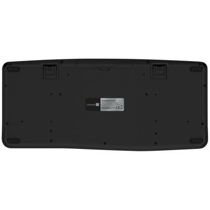 CONNECT IT CKM-6010-CS - Ergonomische kabellose Tastatur und Maus mit CZ/SK-Lokalisierung 1xAA + 2xAAA schwarz