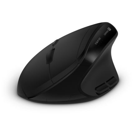 CONNECT IT CKM-6010-CS - Ergonomische kabellose Tastatur und Maus mit CZ/SK-Lokalisierung 1xAA + 2xAAA schwarz