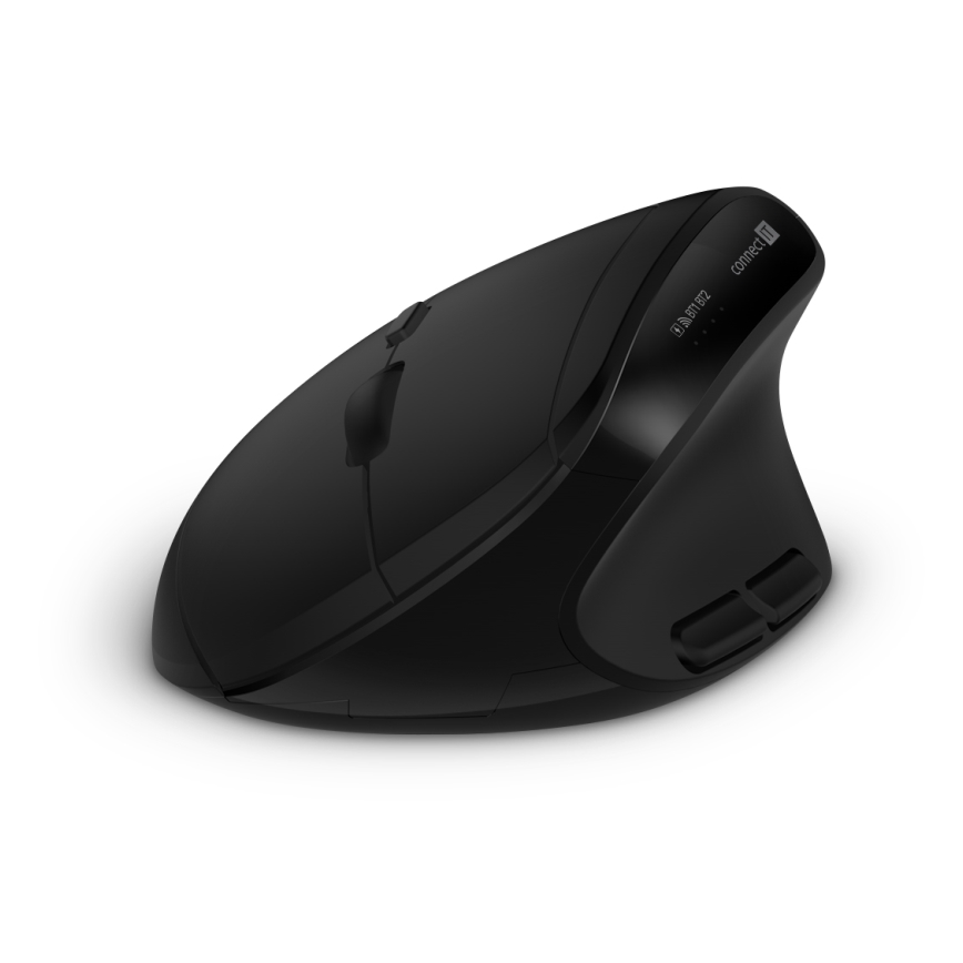 CONNECT IT CKM-6010-CS - Ergonomische kabellose Tastatur und Maus mit CZ/SK-Lokalisierung 1xAA + 2xAAA schwarz