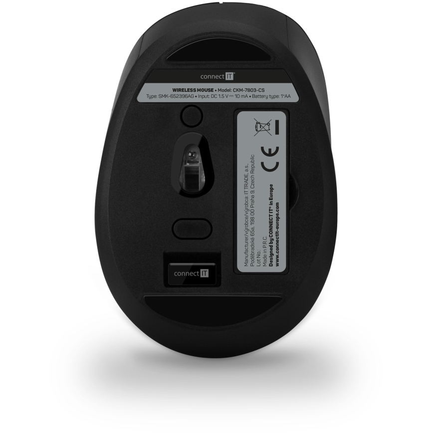 CONNECT IT CKM-7803-CS - Kabellose Tastatur und Maus 1200 DPI mit CZ/SK-Lokalisierung 1xAAA + 1xAA schwarz