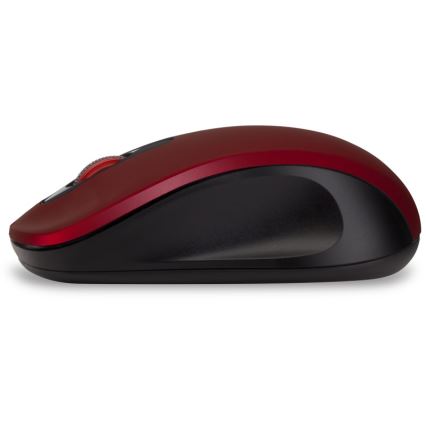 CONNECT IT CMO-2230-RD - Kabellose Silent-Maus MUTE 1200 DPI 1xAA schwarz/rot