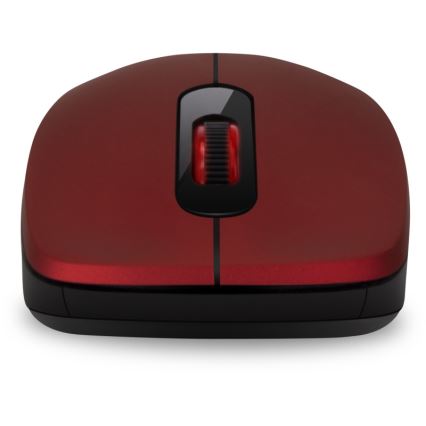 CONNECT IT CMO-2230-RD - Kabellose Silent-Maus MUTE 1200 DPI 1xAA schwarz/rot