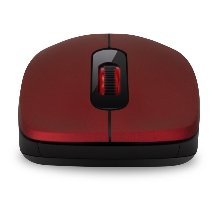 CONNECT IT CMO-2230-RD - Kabellose Silent-Maus MUTE 1200 DPI 1xAA schwarz/rot