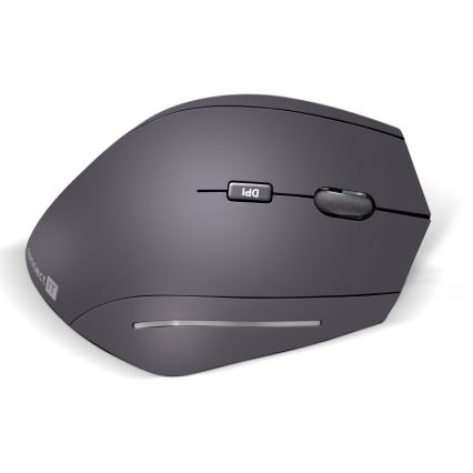CONNECT IT CMO-2510-BK - Ergonomische kabellose Maus Verti Wireless 800/1200/1600 DPI 2xAAA schwarz