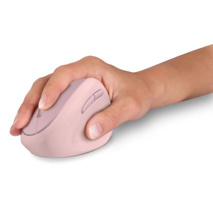 CONNECT IT CMO-2600-PK - Ergonomische kabellose Maus 800/1200/1600 DPI 1xAA rosa