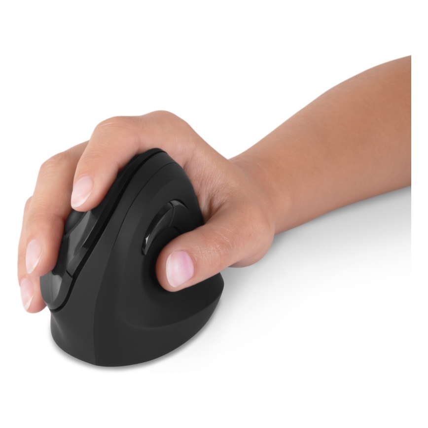 CONNECT IT CMO-2700-BK - Ergonomische, kabellose Maus 800/1200/1600 DPI 1xAA schwarz