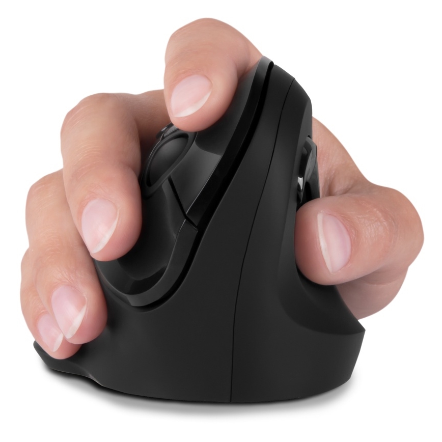 CONNECT IT CMO-2700-BK - Ergonomische, kabellose Maus 800/1200/1600 DPI 1xAA schwarz