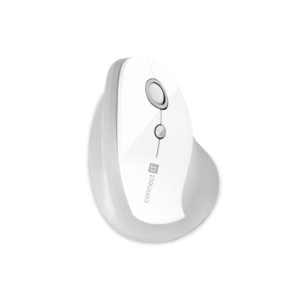 CONNECT IT CMO-2700-WH - Ergonomische, kabellose Maus 800/1200/1600 DPI 1xAA weiß