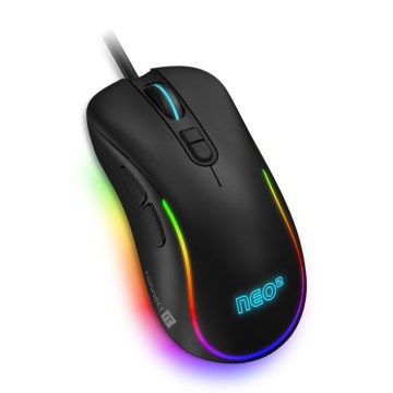 CONNECT IT CMO-3589-BK - LED RGB Kabelgebundene Gaming-Maus 200-7200 DPI schwarz