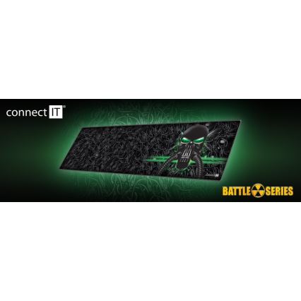 CONNECT IT CMP-1110-LG - Pad für Tastatur und Maus 88,6x24,5 cm schwarz/grün