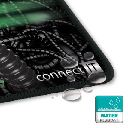 CONNECT IT CMP-1110-LG - Pad für Tastatur und Maus 88,6x24,5 cm schwarz/grün