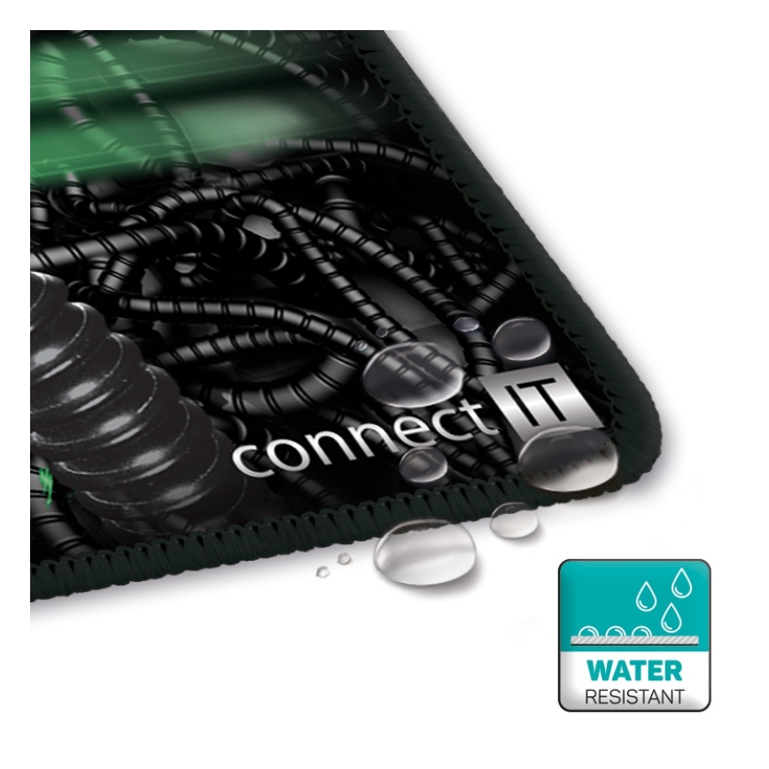 CONNECT IT CMP-1110-LG - Pad für Tastatur und Maus 88,6x24,5 cm schwarz/grün
