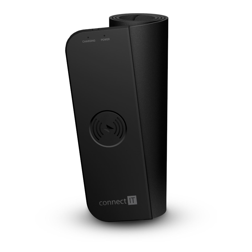 CONNECT IT CMP-2500-LG - Pad für Tastatur und Maus mit kabelloser Qi-Aufladung 80x30 cm schwarz