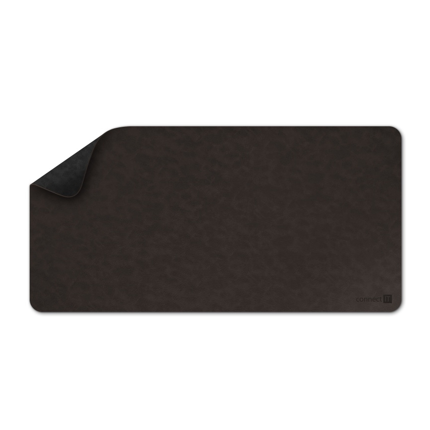 CONNECT IT CMP-4030-LG - Wendbare Tastatur- und Mausunterlage 90x40 cm schwarz/braun