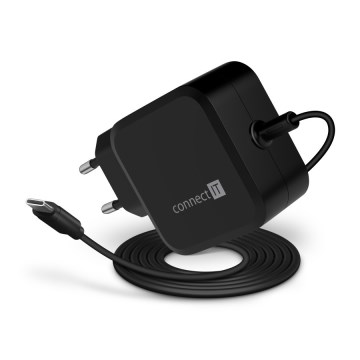 CONNECT IT CNP-1660-BK - Universelles USB-C-Netzteil für Laptops 67W
