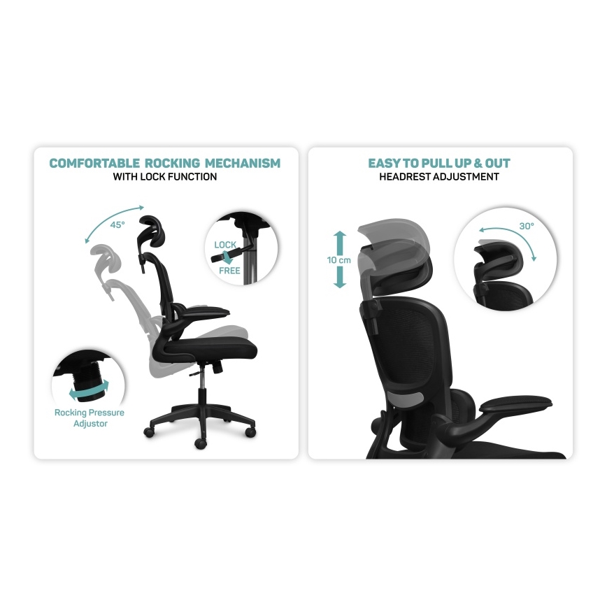 CONNECT IT COC-2500-BK - Bürostuhl ForHealth DeltaPro schwarz
