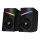CONNECT IT CSP-1100-BK - SET 2x LED RGB Gaming-Lautsprecher 6W/5V schwarz