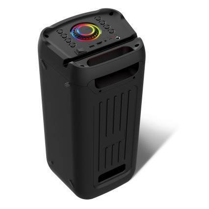 CONNECT IT HSP-3050-BK - Kabelloser LED-Lautsprecher mit Mikrofon 60W/5V 4500 mAh schwarz + Fernbedienung